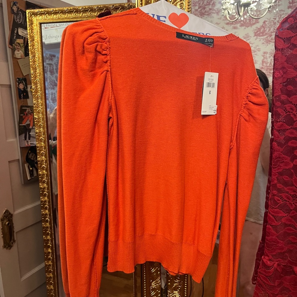 Lauren Ralph Lauren Orange Sweater